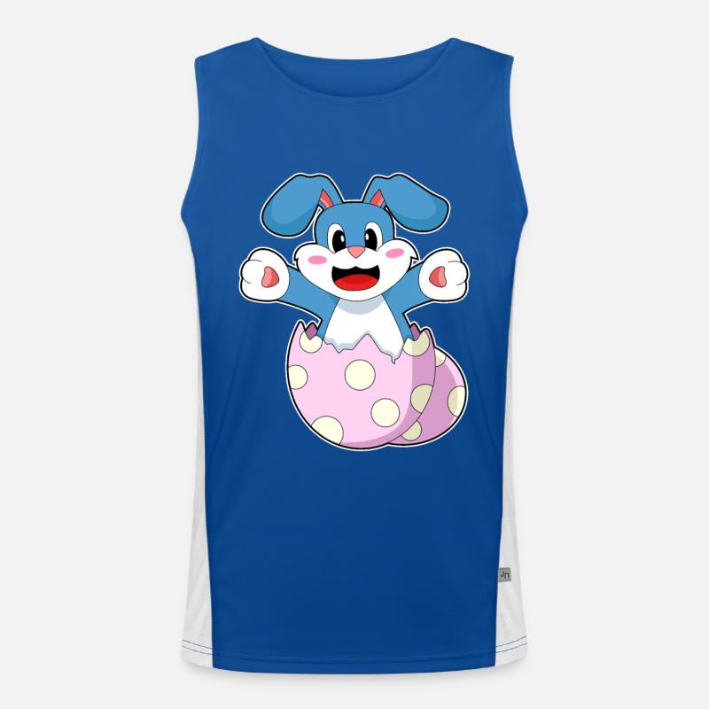 Hase Ei Funktionelles Kontrast-Tank Top für Männer 
