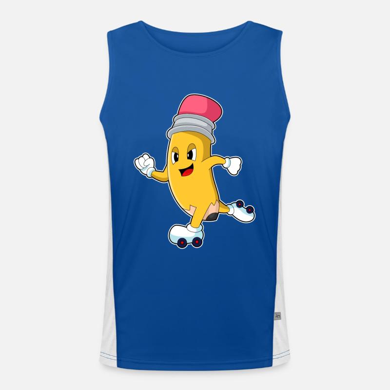 Pencil Roller Skates Inline Skating Débardeur respirant contrasté Homme 