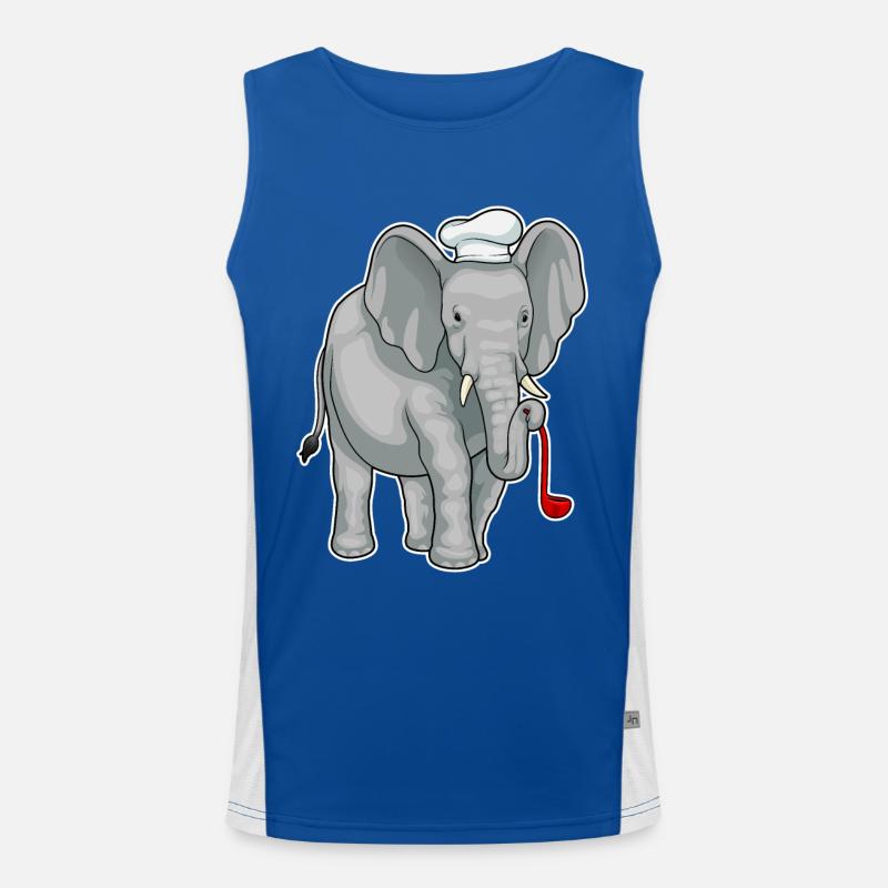 Elephant Koch Chapeau de chef Débardeur respirant contrasté Homme 