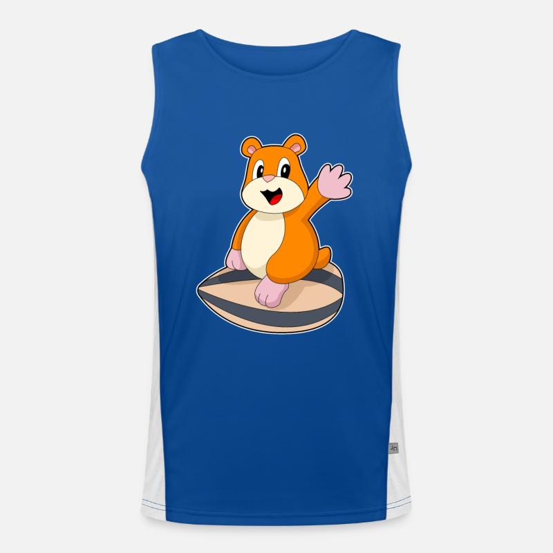 Hamster Samen Funktionelles Kontrast-Tank Top für Männer 