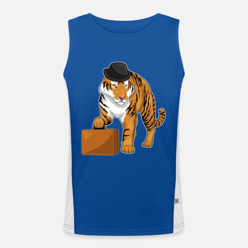 Tiger Briefcase Men's Functional Contrast Tank Top 