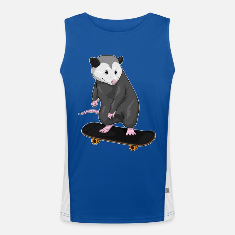 Beutelratte Skater Skateboard Funktionelles Kontrast-Tank Top für Männer 