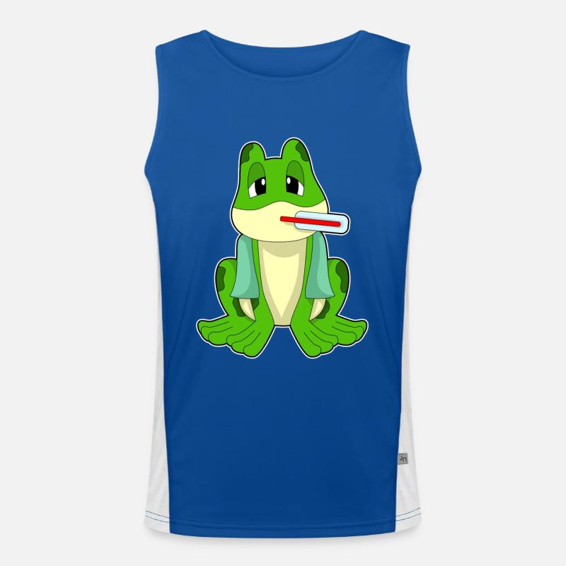 Frog Clinical Thermometer Men's Functional Contrast Tank Top 