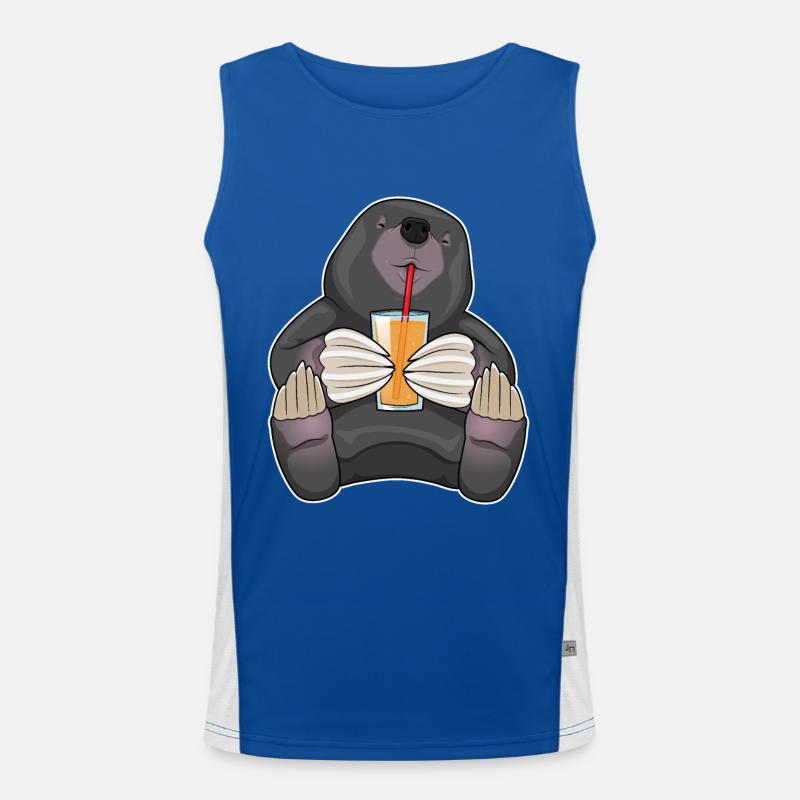 Mole Juice Straw Men's Functional Contrast Tank Top 