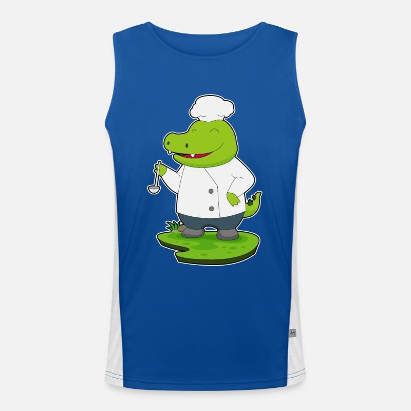 Cuillère de cuisson au crocodile Débardeur respirant contrasté Homme 