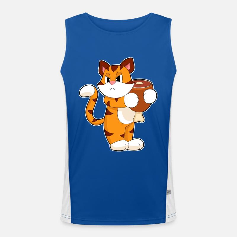Tiger Fleisch Funktionelles Kontrast-Tank Top für Männer 