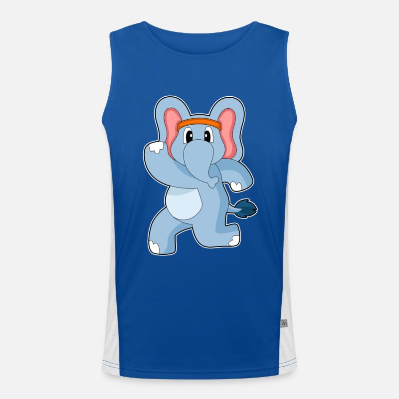 Elephant Jogger Jogging Men's Functional Contrast Tank Top 