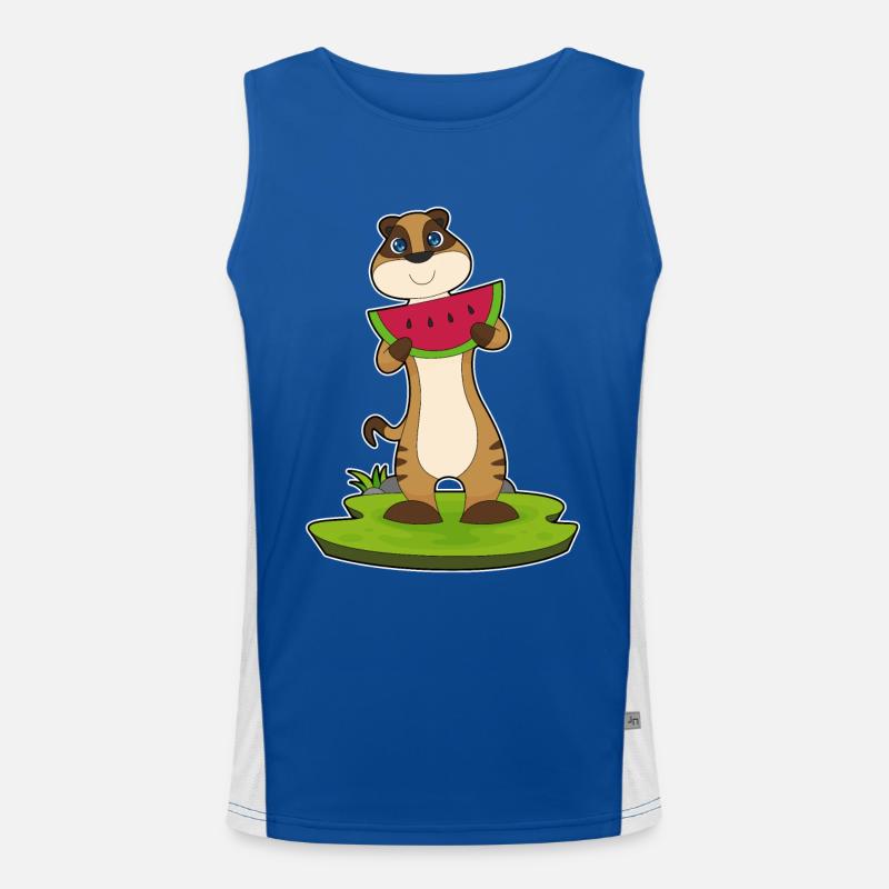 Suricate fruit de pastèque Débardeur respirant contrasté Homme 