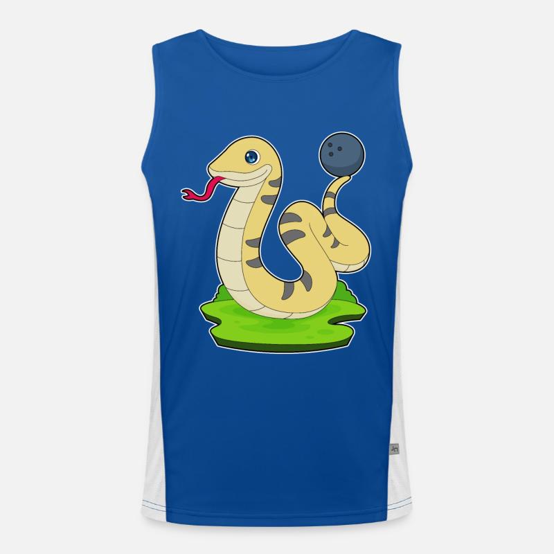 Boule de bowling Snake Bowling Débardeur respirant contrasté Homme 