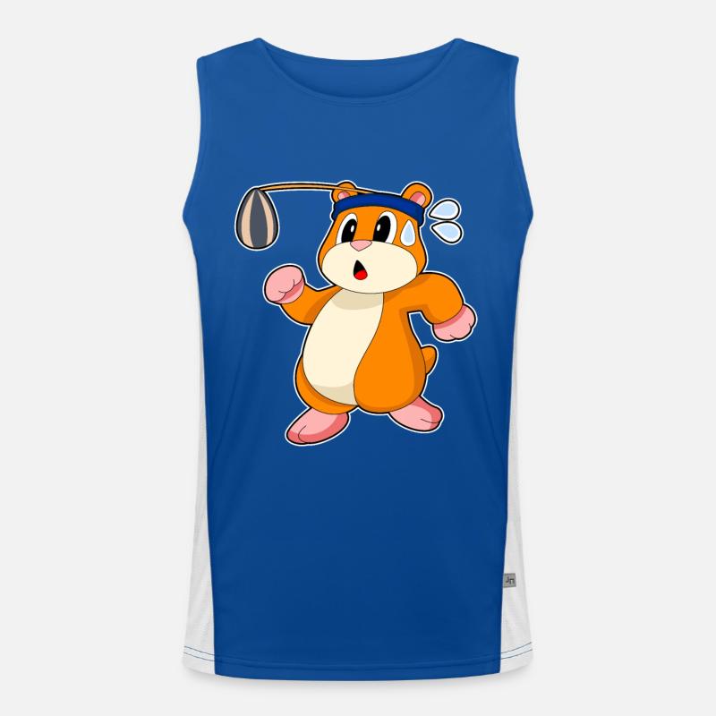 Hamster Samen Funktionelles Kontrast-Tank Top für Männer 
