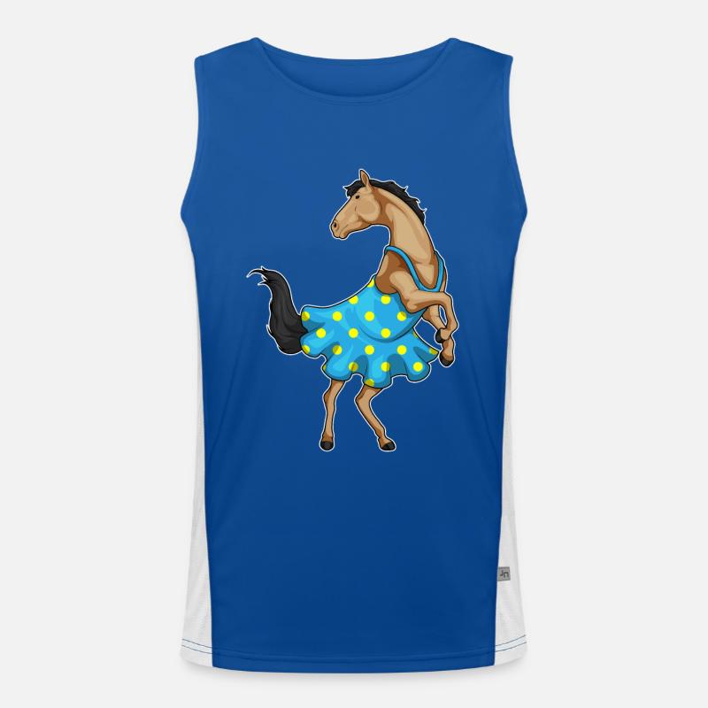 Robe cheval à pois Débardeur respirant contrasté Homme 