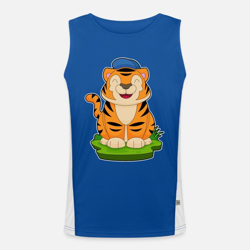 Tiger Cap Men's Functional Contrast Tank Top 