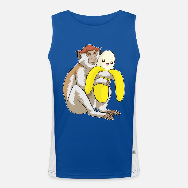 Monkey Cuddly Toy Men's Functional Contrast Tank Top 