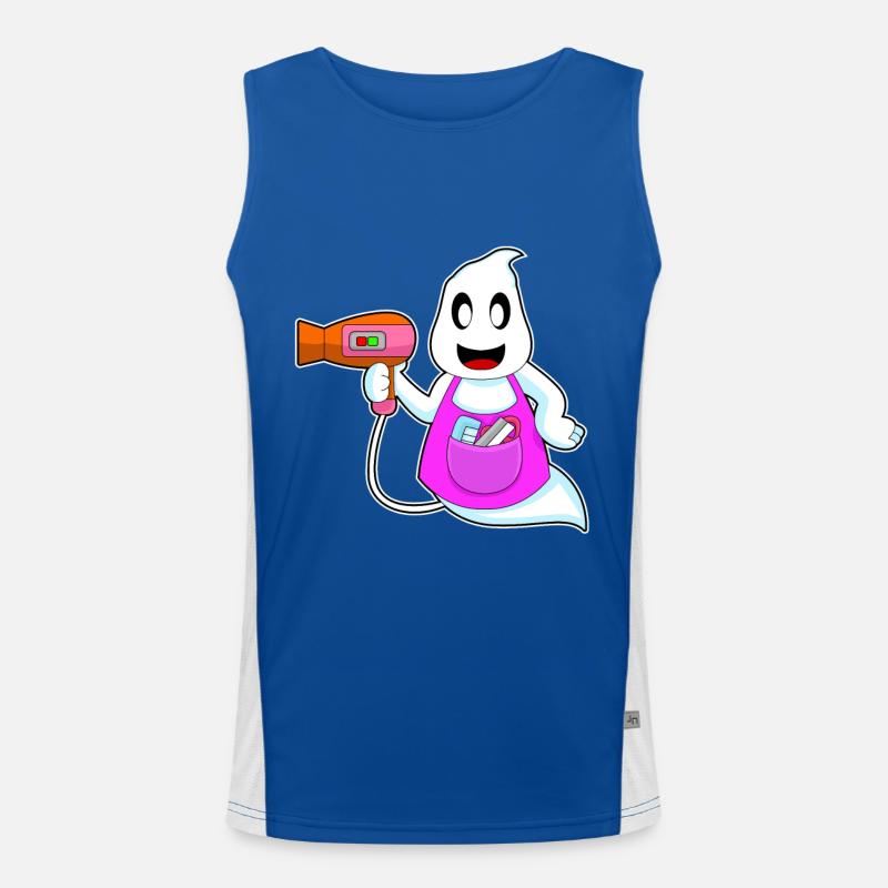 Coiffeur Ghost Halloween Débardeur respirant contrasté Homme 