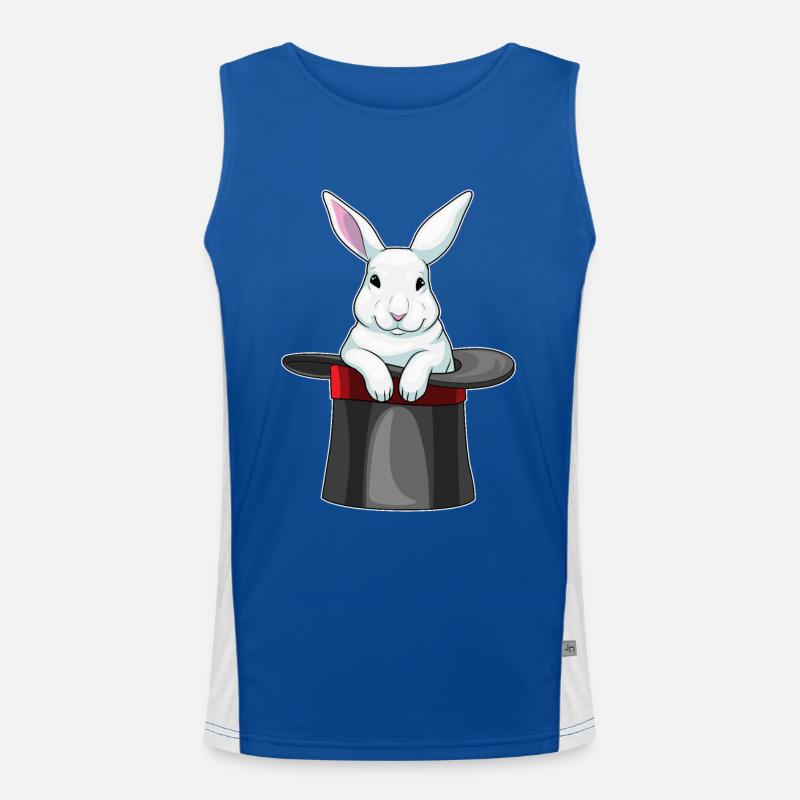 Chapeau haut de forme Bunny Wizard Débardeur respirant contrasté Homme 