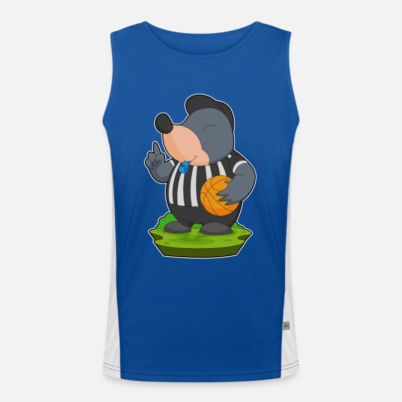 Mole Referee Basketball Men's Functional Contrast Tank Top 