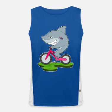 Bicicletta Shark Canotta sportiva da uomo in contrasto cromatico 