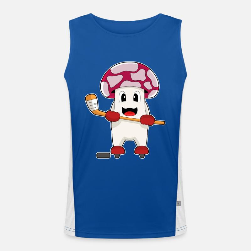 Pilz Eishockey Eishockeyschläger Funktionelles Kontrast-Tank Top für Männer 