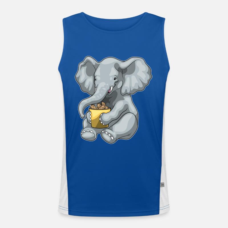 Elephant Peanuts Men's Functional Contrast Tank Top 