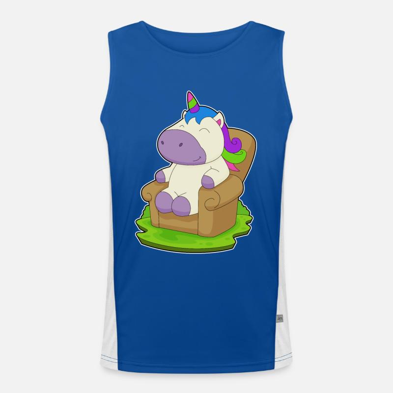 Unicorn Armchair Men's Functional Contrast Tank Top 