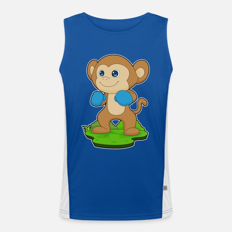 Monkey Boxer Boxing Gloves Boxing Men's Functional Contrast Tank Top 