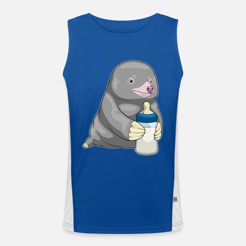 Mole Lait de biberon Débardeur respirant contrasté Homme 