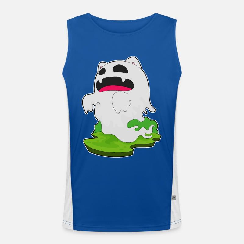 Geist Halloween Funktionelles Kontrast-Tank Top für Männer 