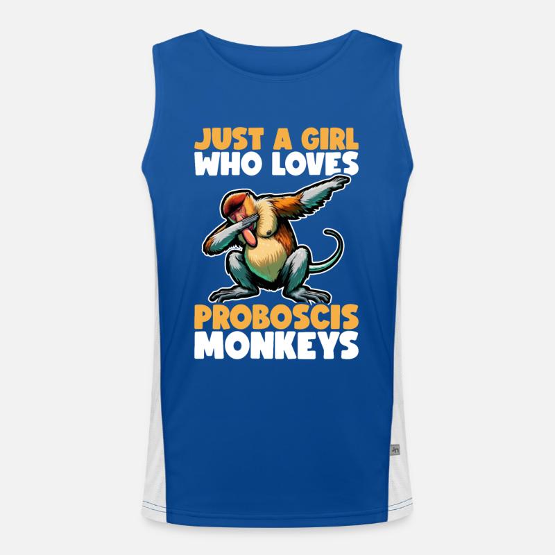 Trompe Singe Dabbing Singe Cadeau Singes Débardeur respirant contrasté Homme 