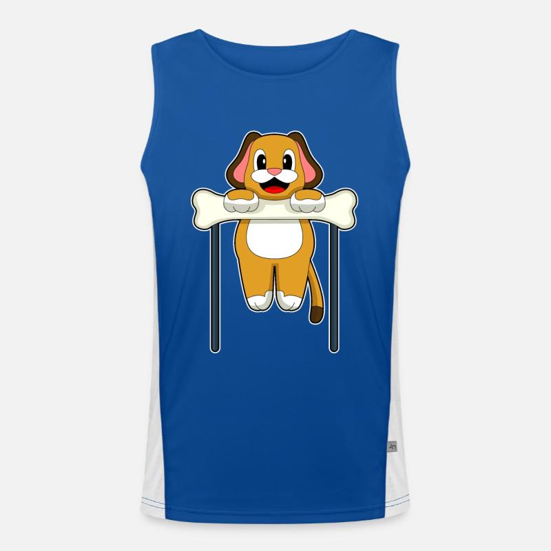 Dog Bodybuilding Pull-ups Men's Functional Contrast Tank Top 