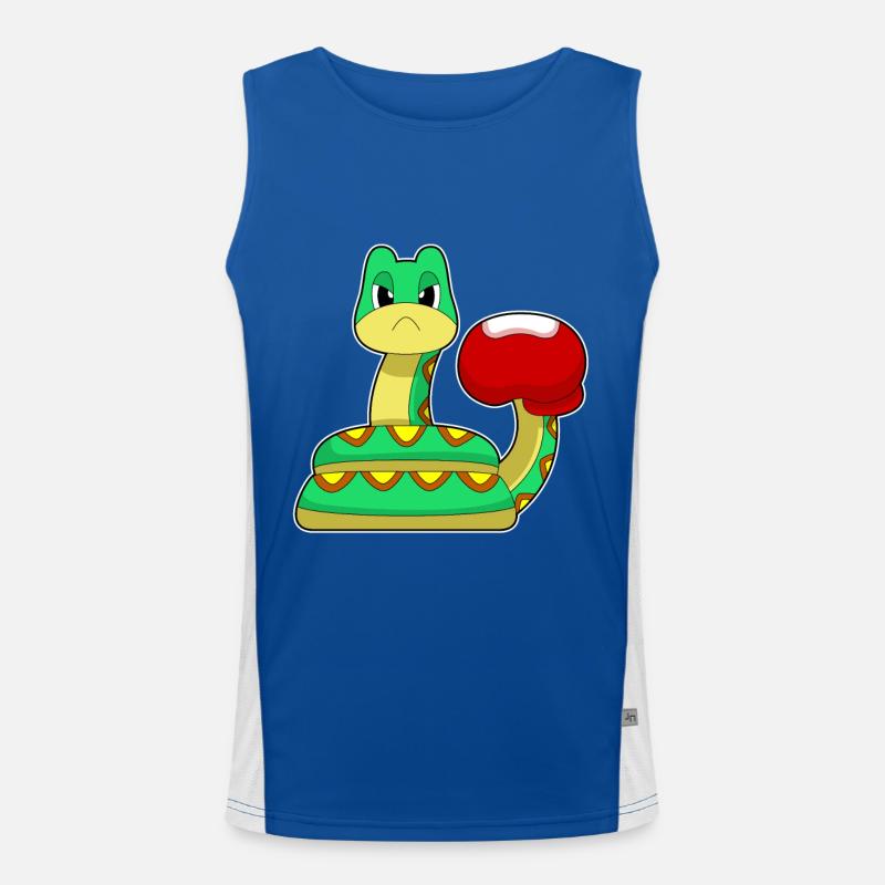 Schlange Boxer Boxhandschuhe Boxen Funktionelles Kontrast-Tank Top für Männer 