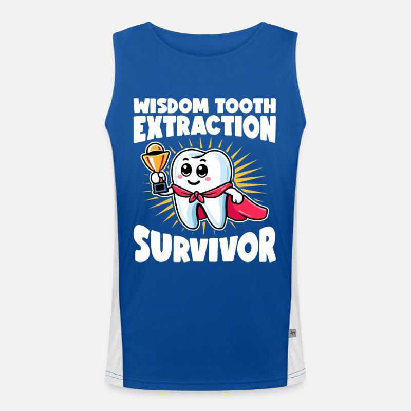 Wisdom Teeth Gift for Wisdom teeth removal Men's Functional Contrast Tank Top 