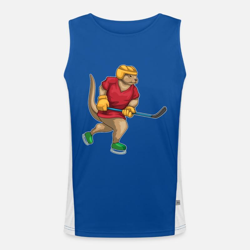 Otter Eishockey Eishockeyschläger Funktionelles Kontrast-Tank Top für Männer 