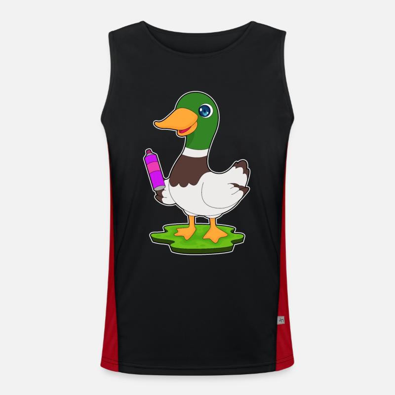 Duck Sprayer Spray Can - Men's Functional Contrast Tank Top  - black/red