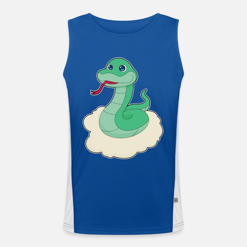 Nuages de serpent Débardeur respirant contrasté Homme 