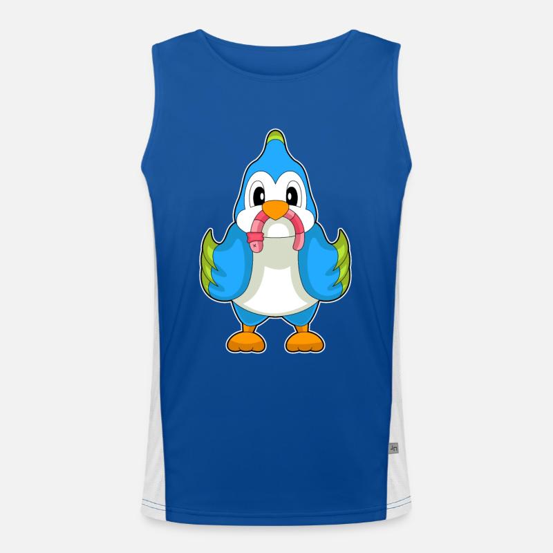 Parrot Worm Men's Functional Contrast Tank Top 