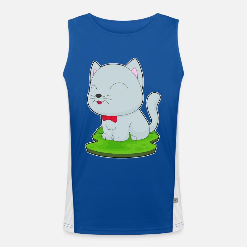 Noeud papillon chat Débardeur respirant contrasté Homme 