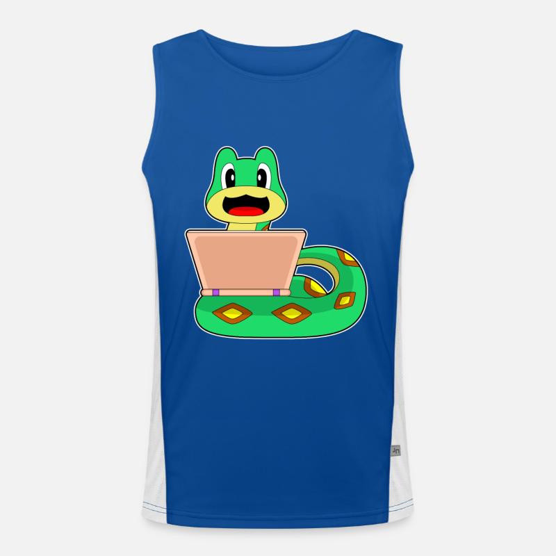 Ordinateur portable serpent Débardeur respirant contrasté Homme 