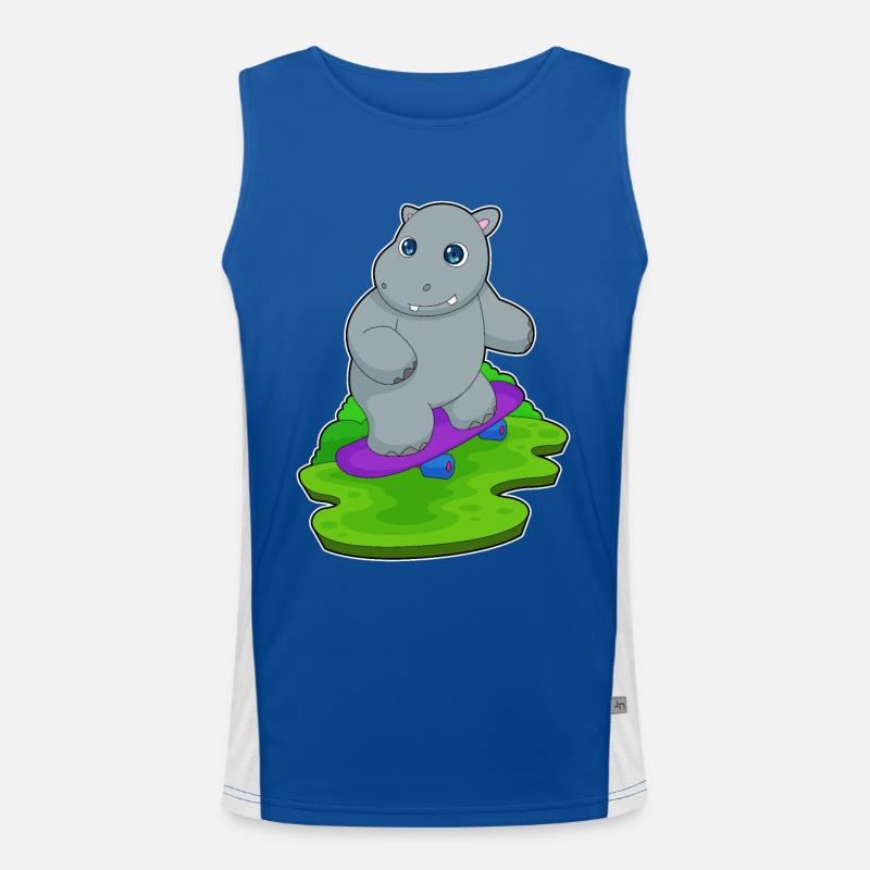 Hippopotame Skater Skateboard Débardeur respirant contrasté Homme 
