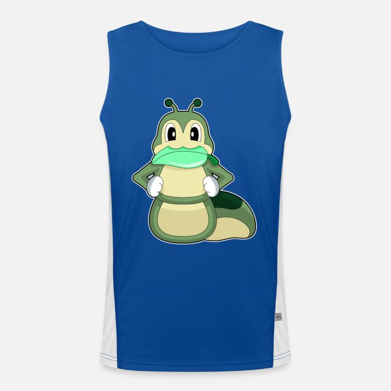 Feuille de chenille Débardeur respirant contrasté Homme 