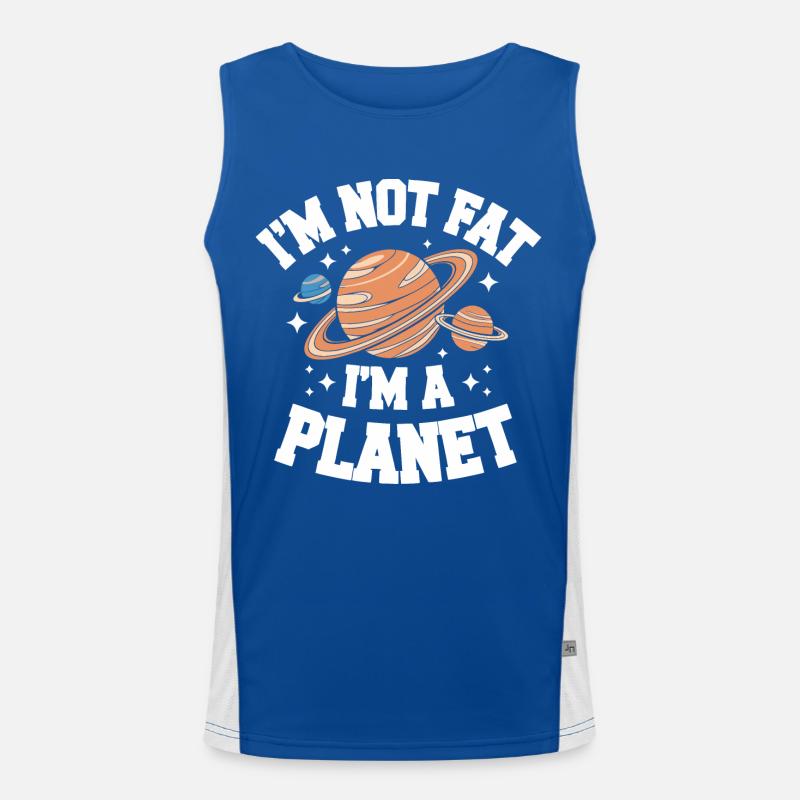 Planet Solar System Astronomy Space Men's Functional Contrast Tank Top 