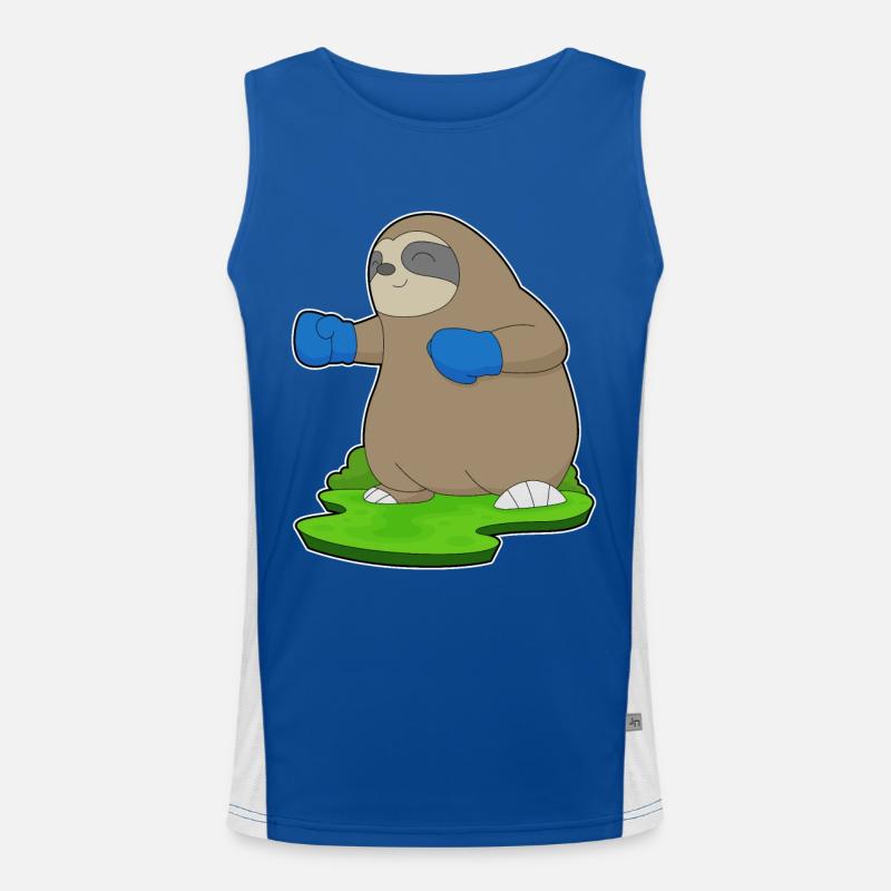 Faultier Boxer Boxhandschuhe Boxen Funktionelles Kontrast-Tank Top für Männer 