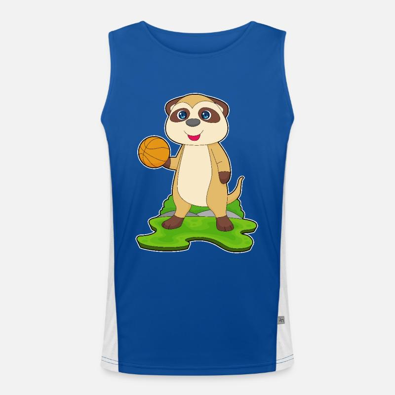 Meerkat Basketteur Basketteur Débardeur respirant contrasté Homme 