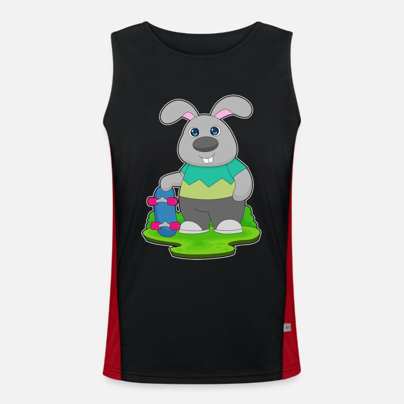 Bunny Skater Skateboard Débardeur respirant contrasté Homme 