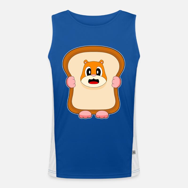 Hamster Bread Men's Functional Contrast Tank Top 