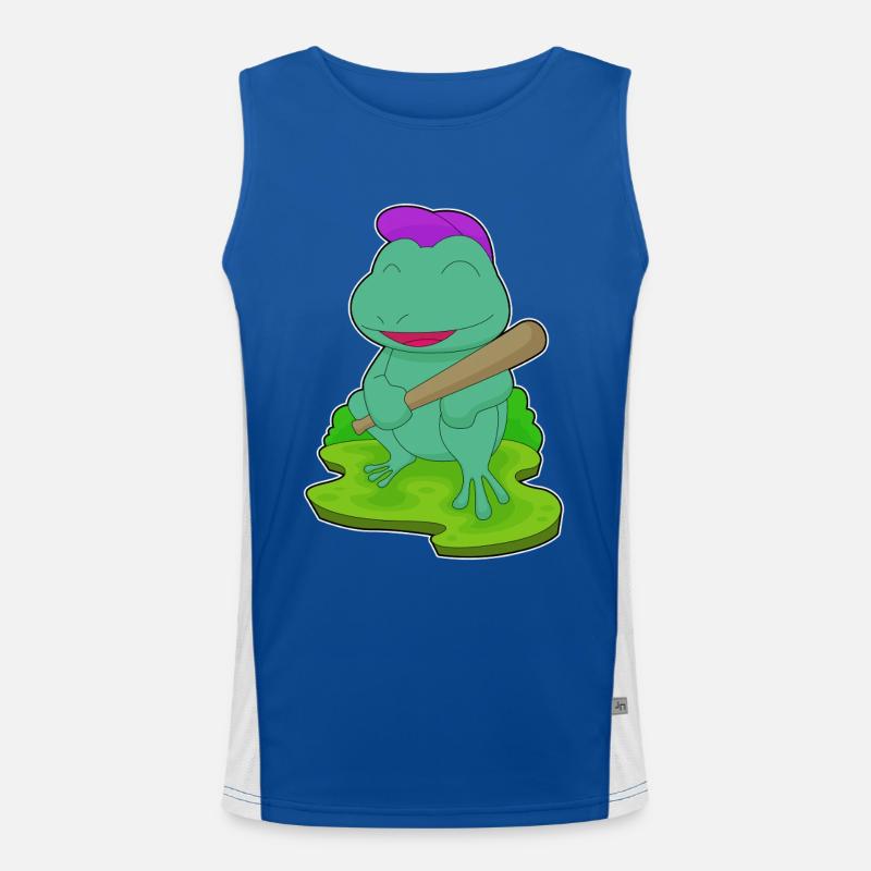 Grenouille Baseball Batte de Baseball Débardeur respirant contrasté Homme 