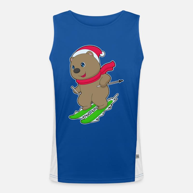 Ski de Noël Bear Débardeur respirant contrasté Homme 