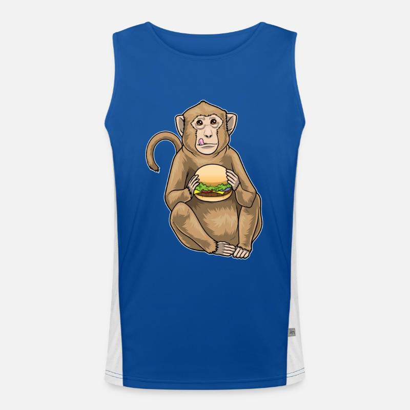 Monkey Cheeseburger Men's Functional Contrast Tank Top 