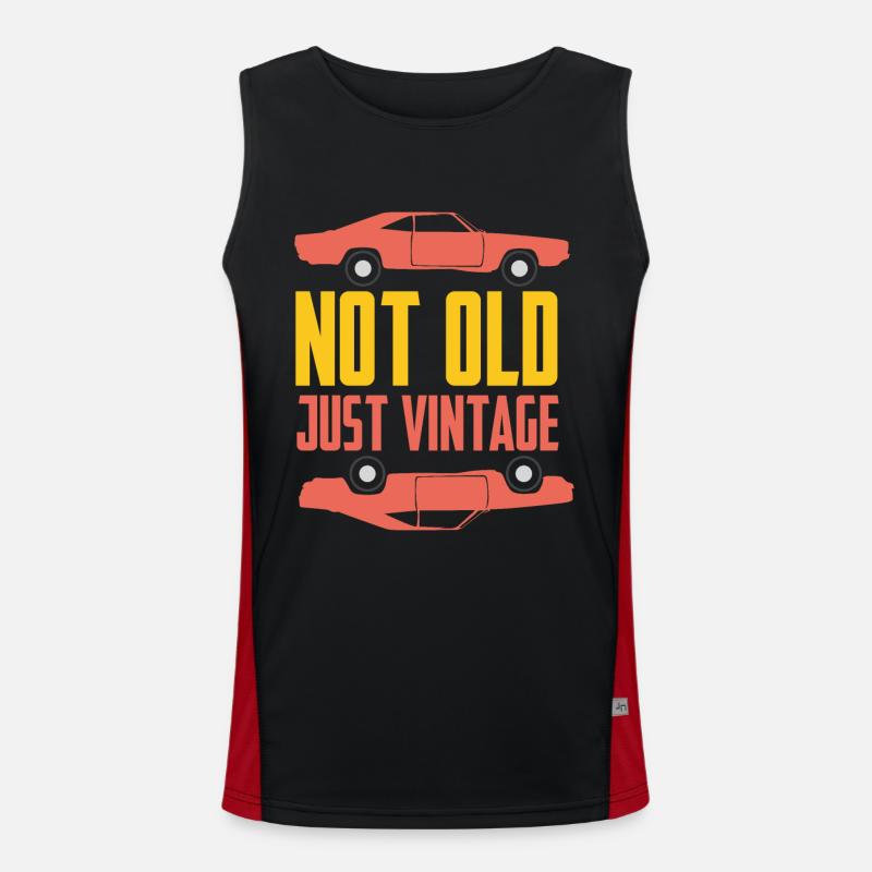 Oldtimer Funktionelles Kontrast-Tank Top für Männer 