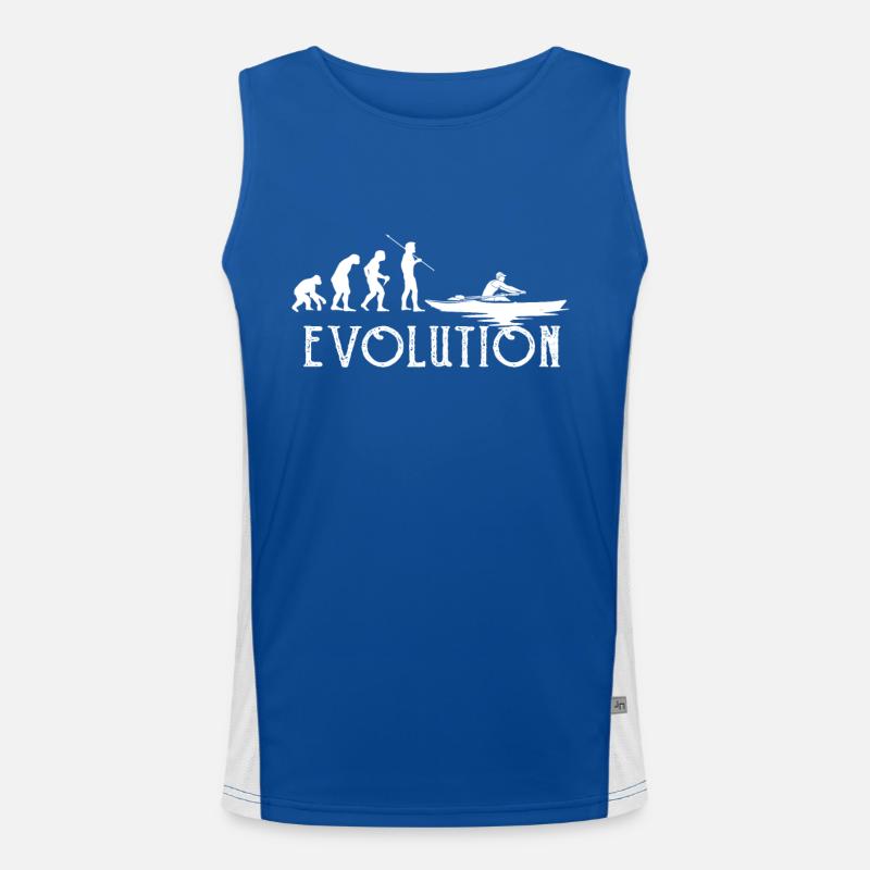 Rowing Evolution Gift Rower Man Men's Functional Contrast Tank Top 
