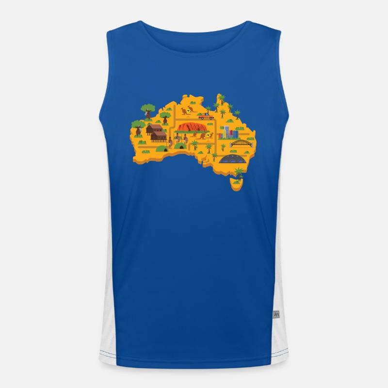Australien Funktionelles Kontrast-Tank Top für Männer 
